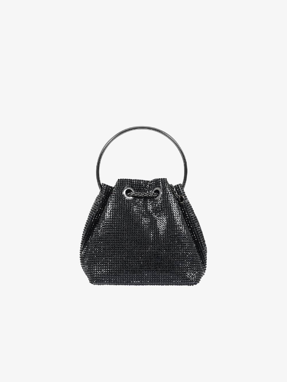 EXE' Borsa a mano luxury strass CAO7-16 donna nero Officina