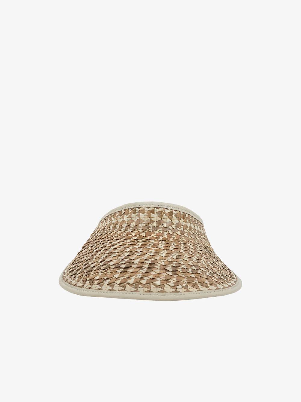 RARO Cappello VISIEVA donna pelle beige Italy