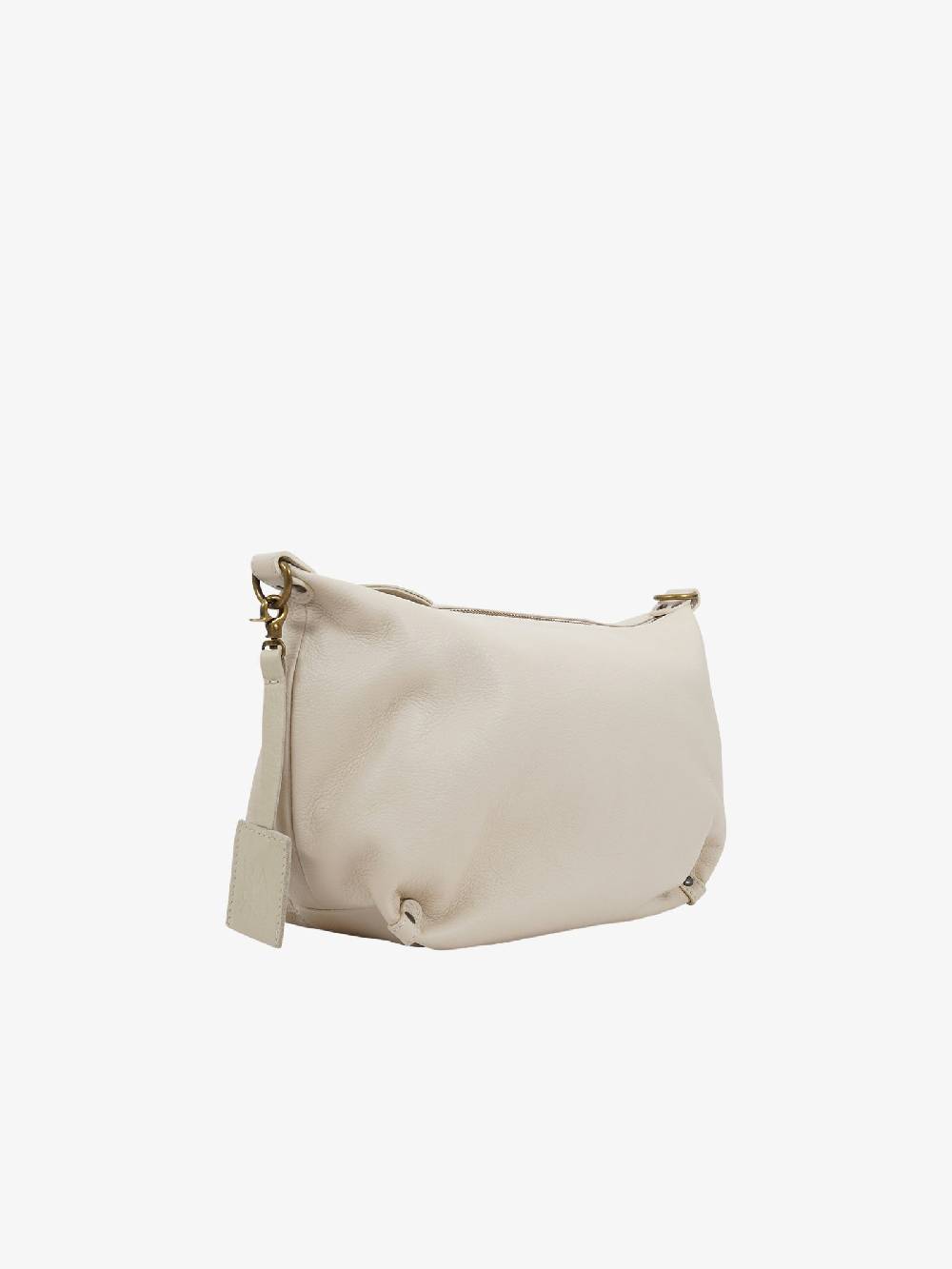 RARO Borsa a spalla MINI ASTRAPE donna pelle panna Qualità