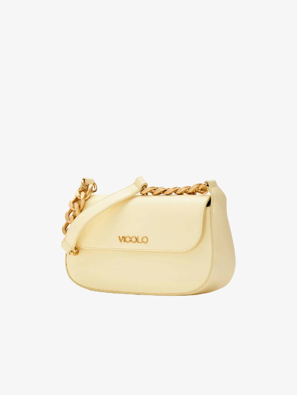 VICOLO Borsa a spalla Piccadilly AB0005 donna giallo Saldi