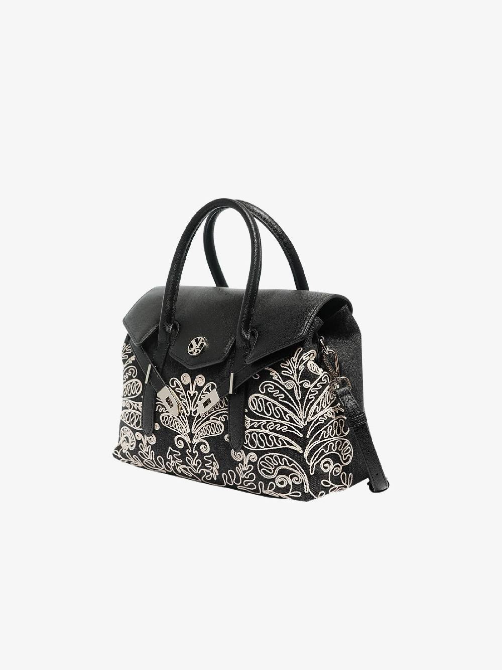 SECRET PON PON Borsa a spalla YALIS CORNELY MEDIUM donna denim Nuova