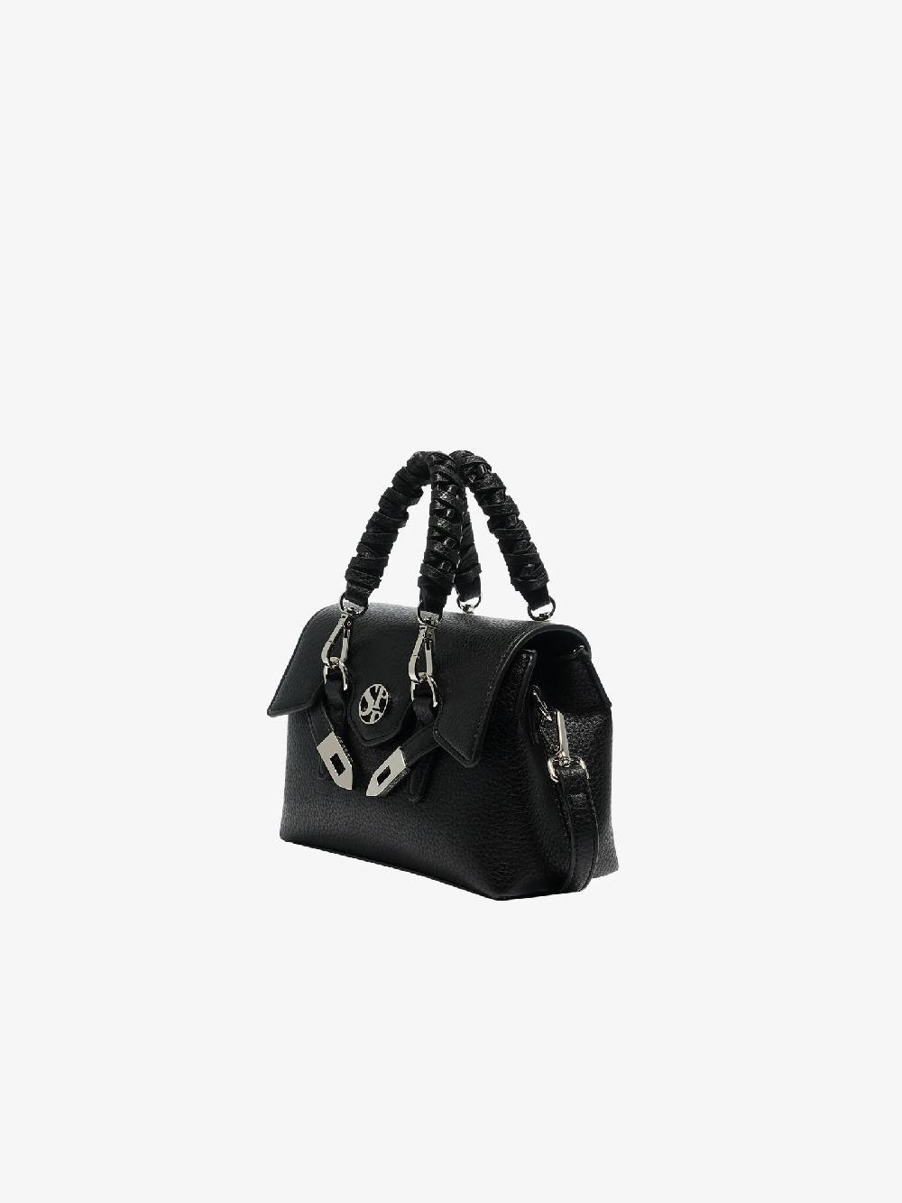 SECRET PON PON Borsa a spalla QUINY XSMALL donna nero Spedizione gratuita