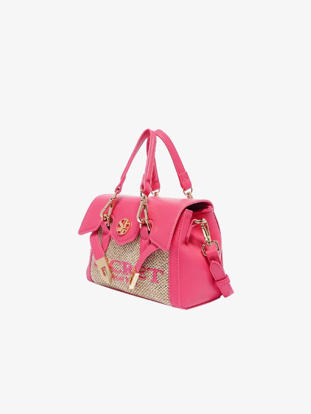 SECRET PON PON Borsa a spalla QUINY STRAW XSMALL donna fucsia Offerta speciale