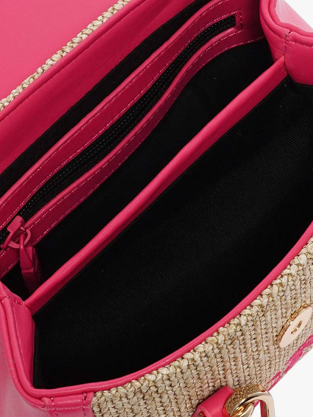 SECRET PON PON Borsa a spalla QUINY STRAW XSMALL donna fucsia Offerta speciale
