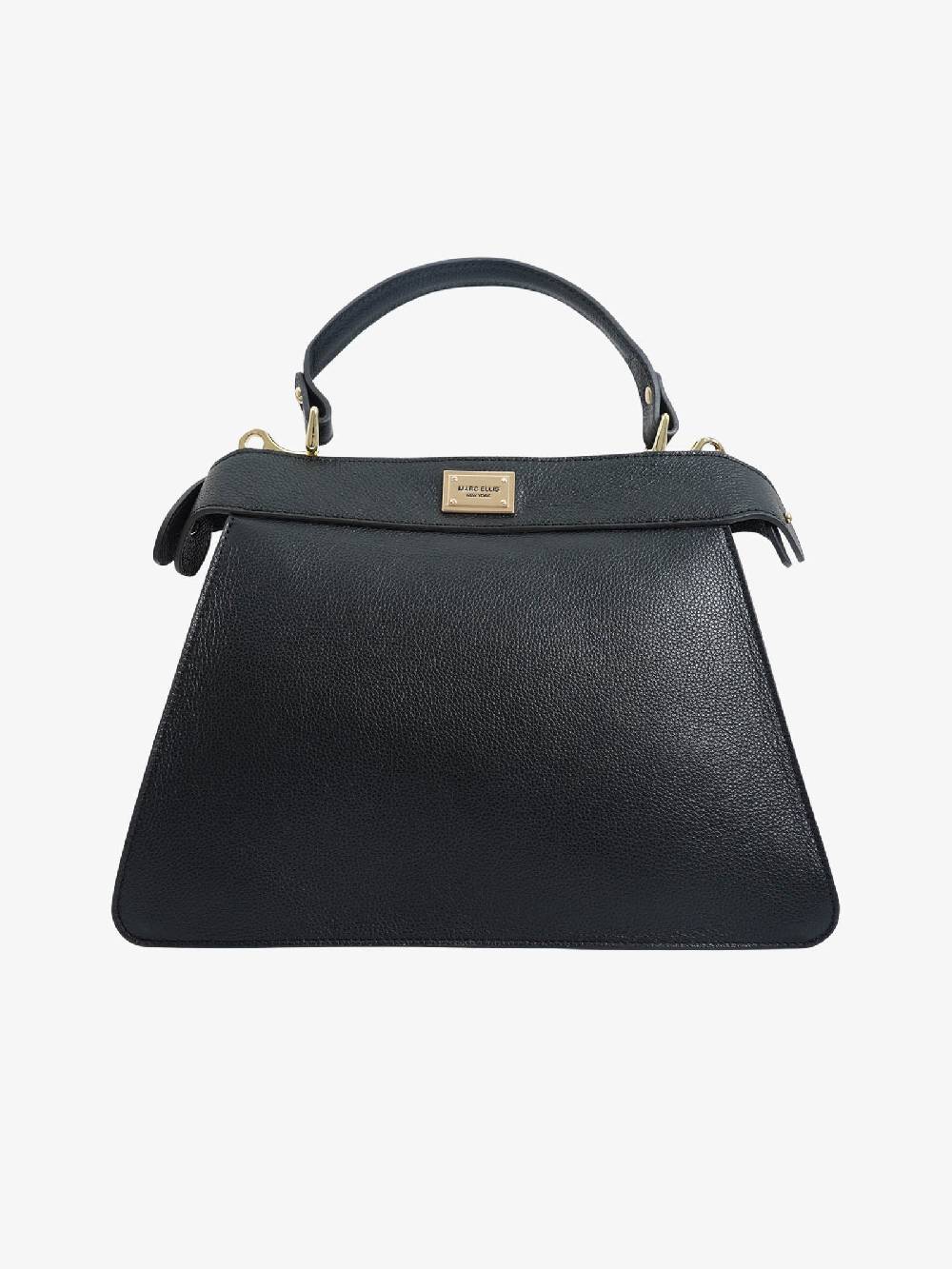 MARC ELLIS Borse a mano SHERRI PLATE SHERRI PLATE M DO donna in pelle nero Offerta Giorno del Papà
