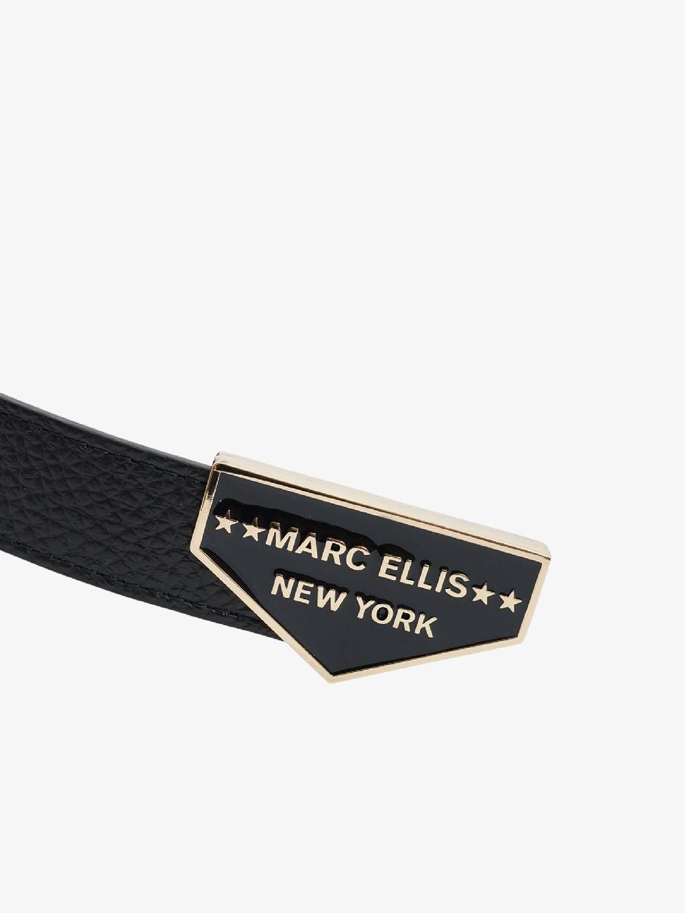 MARC ELLIS Cinture ME BELT-84 donna in pelle nero Latest fashion