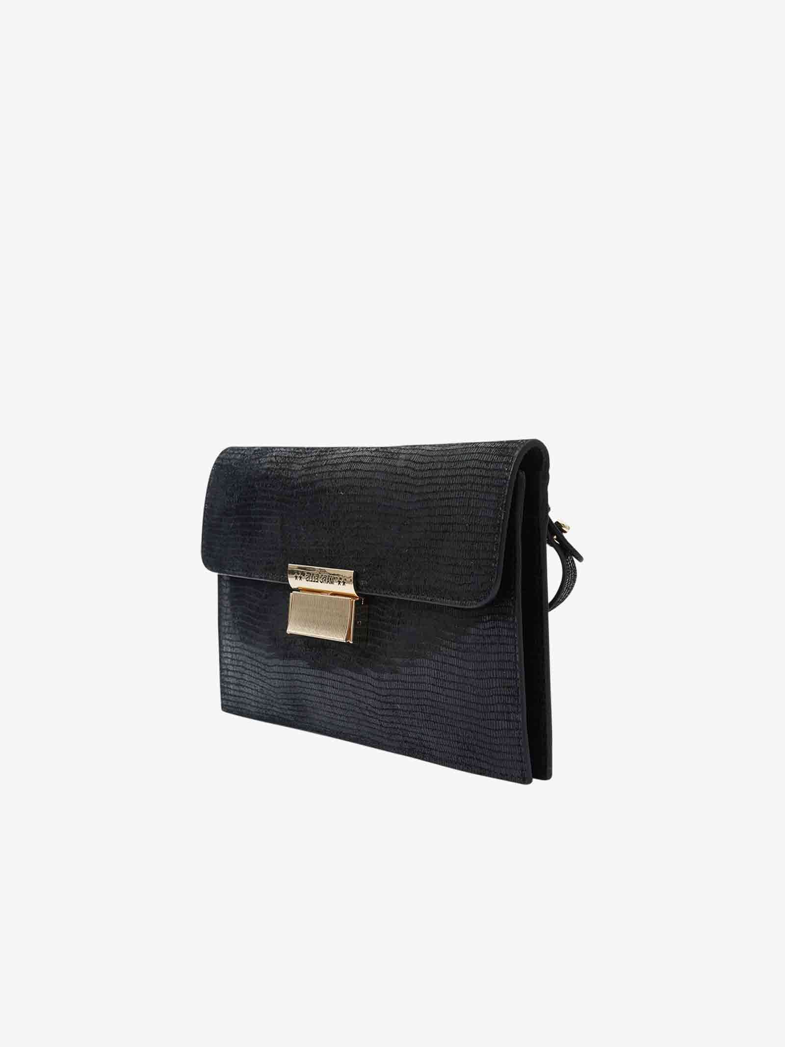MARC ELLIS Borse a spalla TRISHA TRISHA PARTY donna in pelle nero Lightning offer