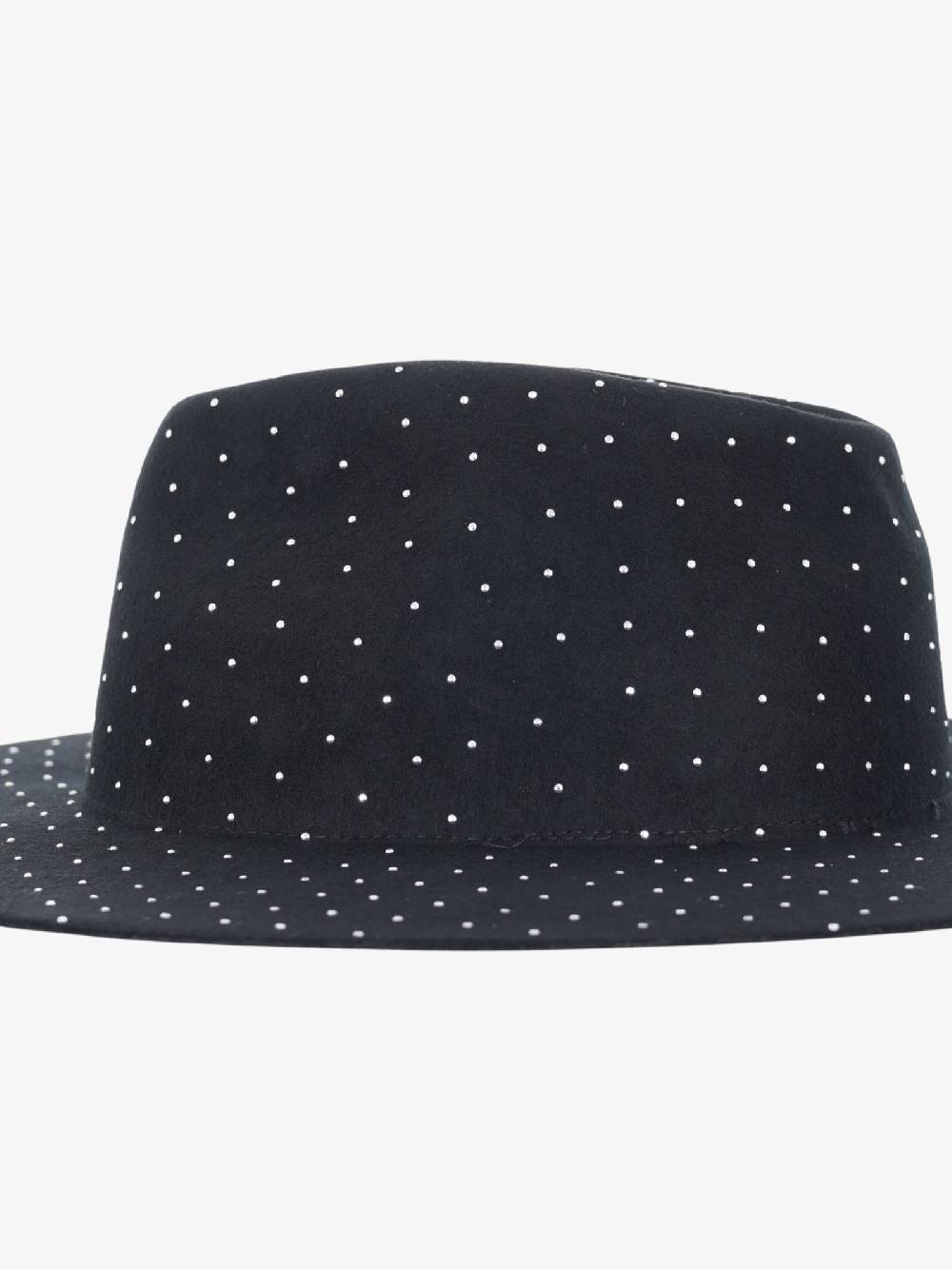 SPACE SIMONA CORSELLINI Cappello in feltro di lana donna con Swarovski nero Offerte speciali