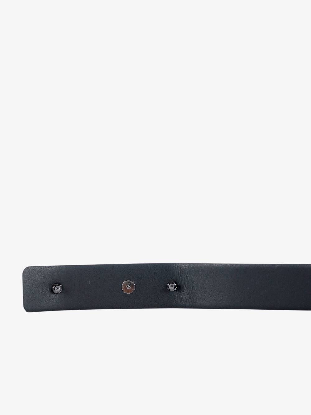 JOHN RICHMOND Cintura JR-C106W donna in vera pelle nero/argneto Prezzo basso