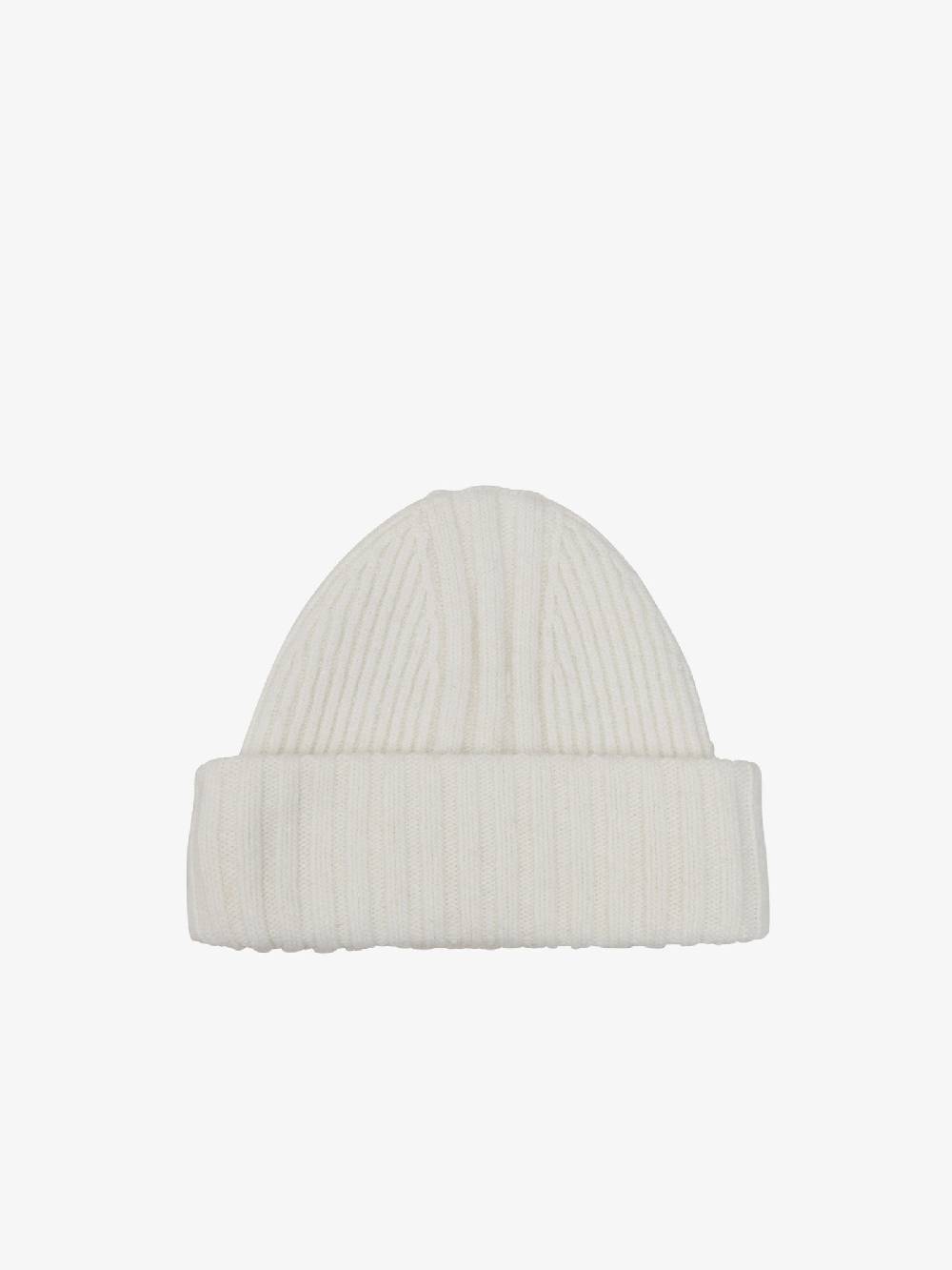 Y-3 Cappello beanie knit in lana talco/nero Super Saving Price
