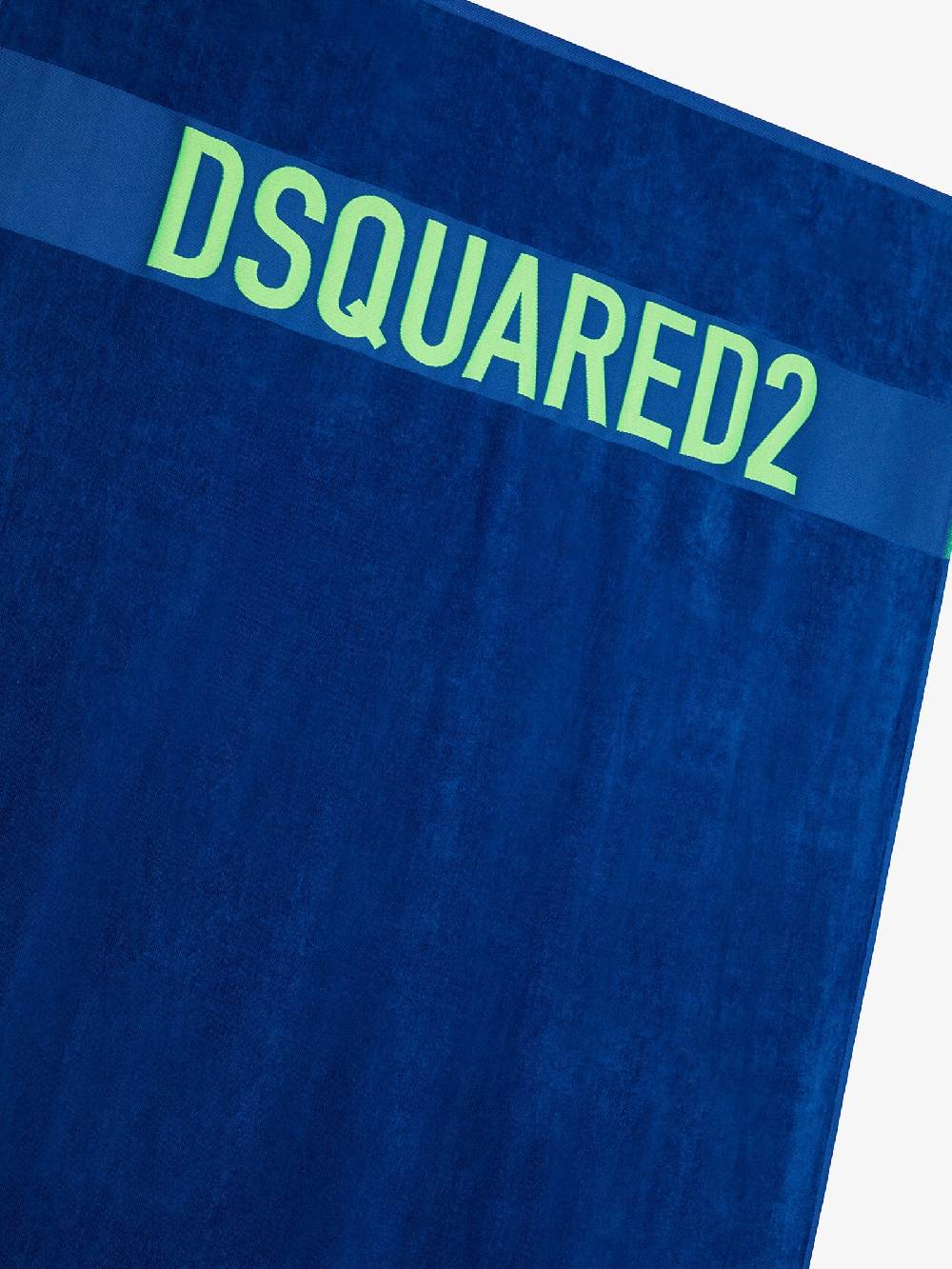 DSQUARED2 Telo da mare unisex in cotone blu con logo lettering a contrasto Fino al 65% di sconto