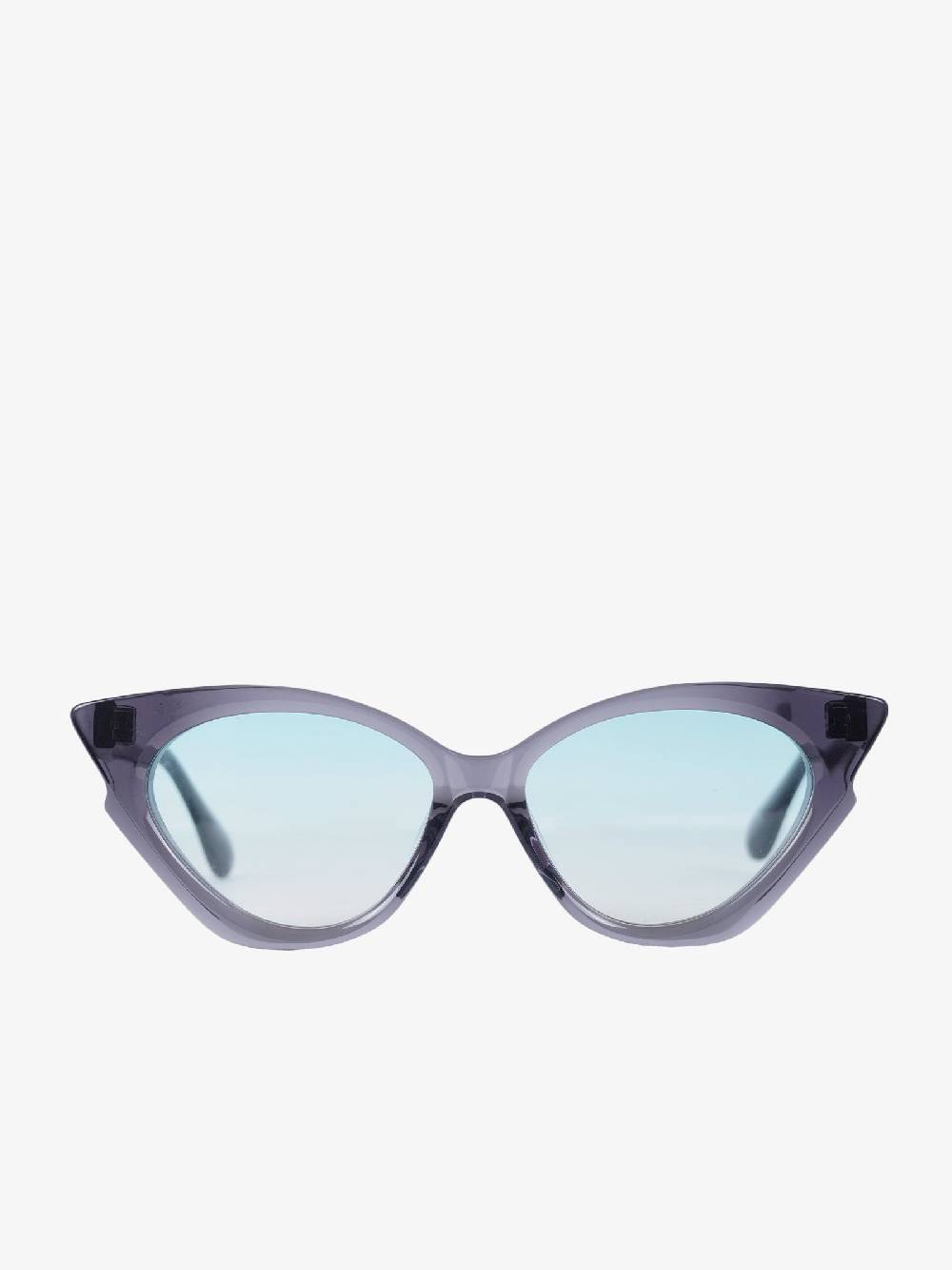 LABE Occhiali da sole in celluloide grigio con design unisex Super sconto