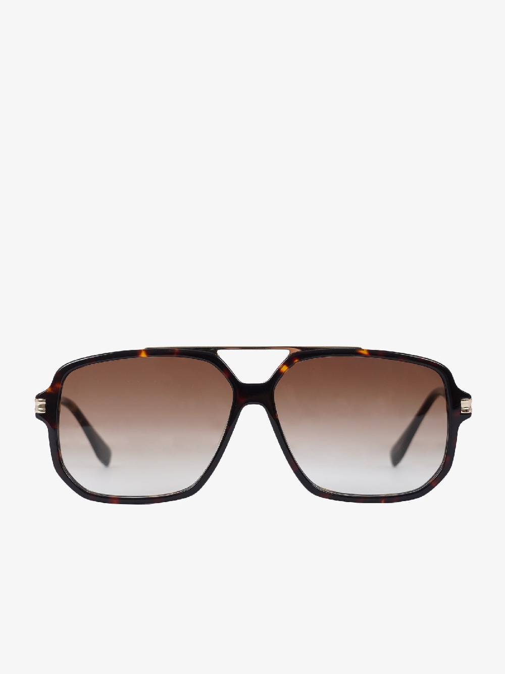 LABE Occhiali da sole unisex in metallo con lenti marroni Enormi sconti