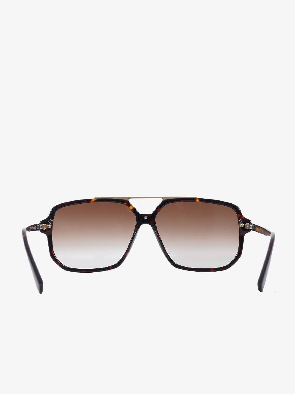 LABE Occhiali da sole unisex in metallo con lenti marroni Enormi sconti
