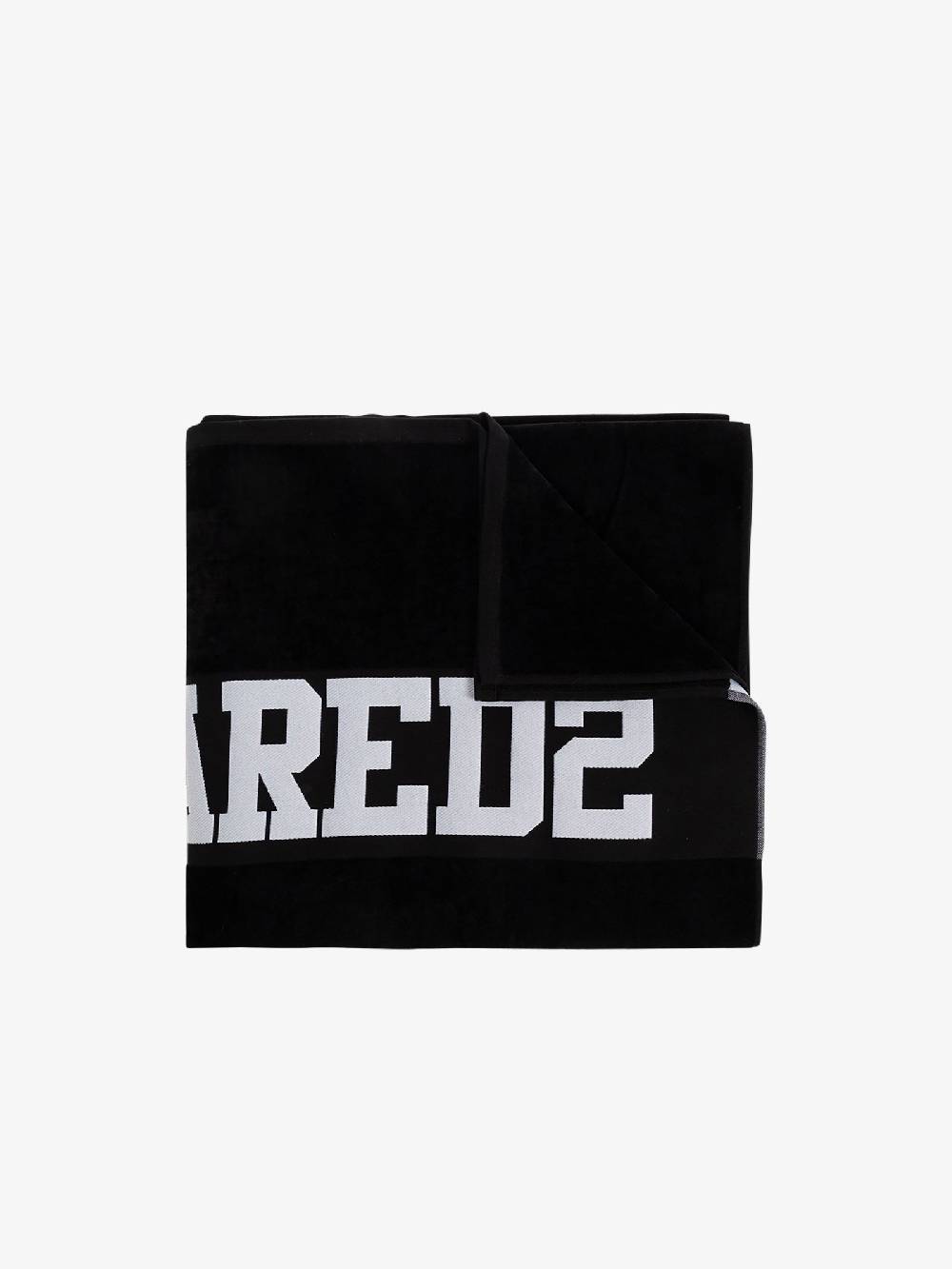 DSQUARED2 Telo da mare TOWEL D7P005450 uomo cotone nero In vendita