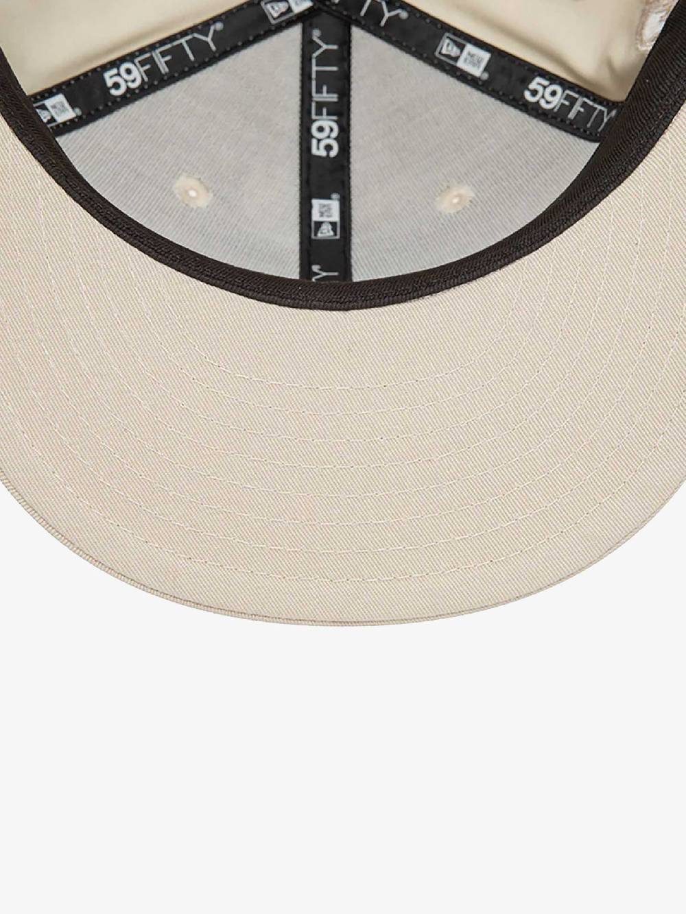 NEW ERA Cappello 59FIFTY New York Yankees Crown 60435038 uomo cotone beige Nuovo