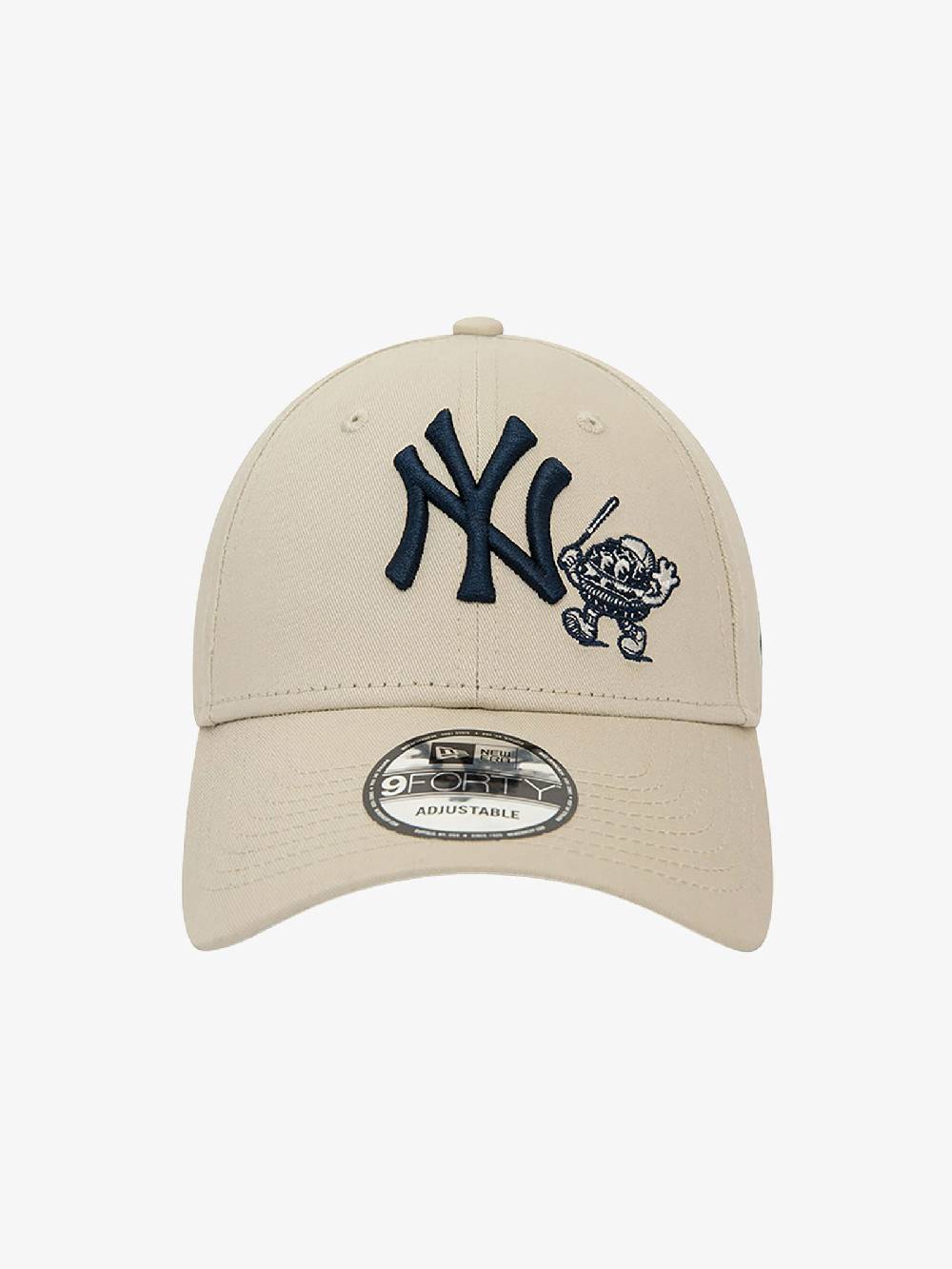 NEW ERA Cappello 9FORTY New York Yankees Food Character 60435122 cotone beige Spedizione Gratuita