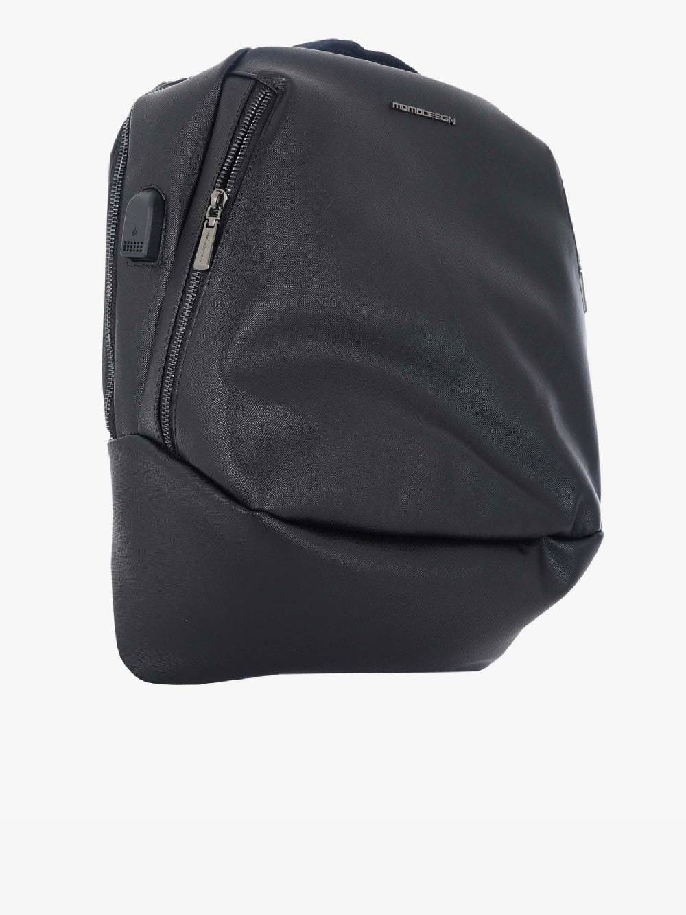 MOMO DESIGN Zaino MO-03SF ovale uomo nero tasche laterali Vendite Flash