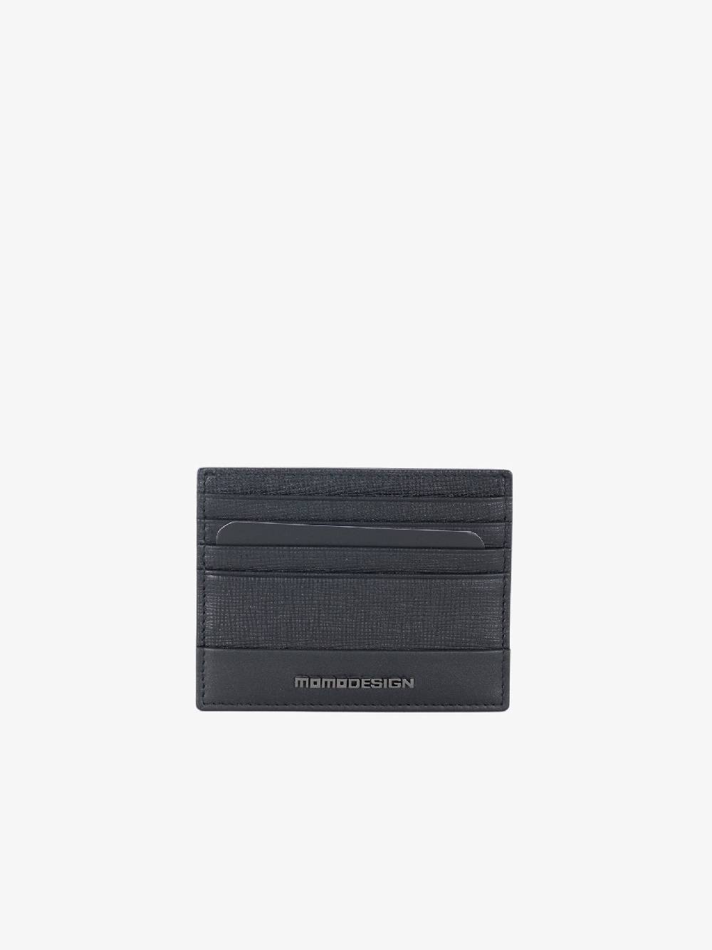 MOMO DESIGN Portacarte MO-25SA uomo in pelle nero Moda