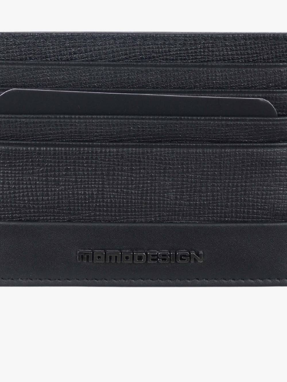 MOMO DESIGN Portacarte MO-25SA uomo in pelle nero Moda