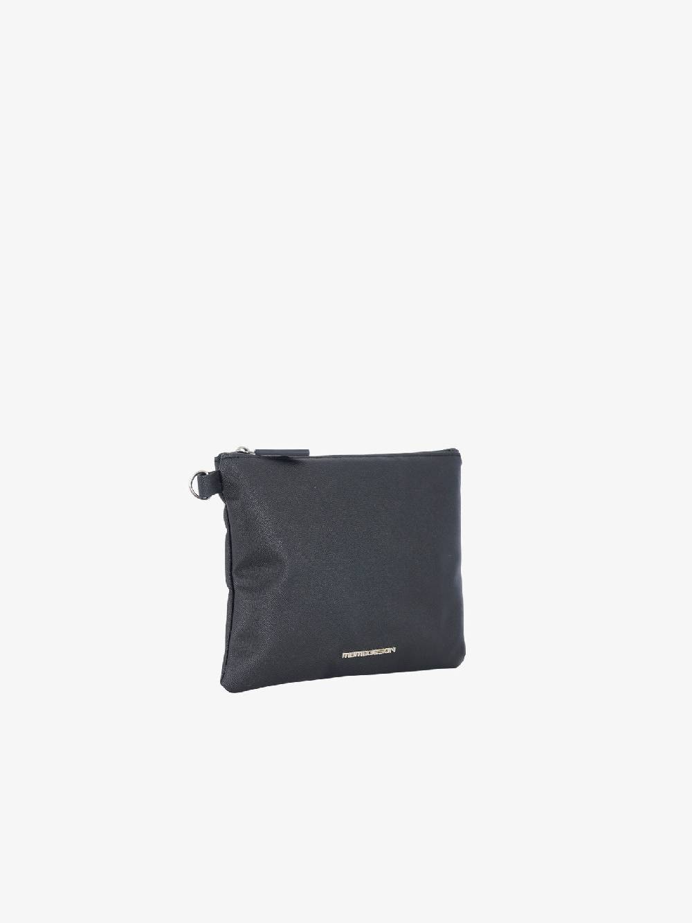 MOMO DESIGN Pochette MO-01SS uomo in saffiano nero Fornitura limitata