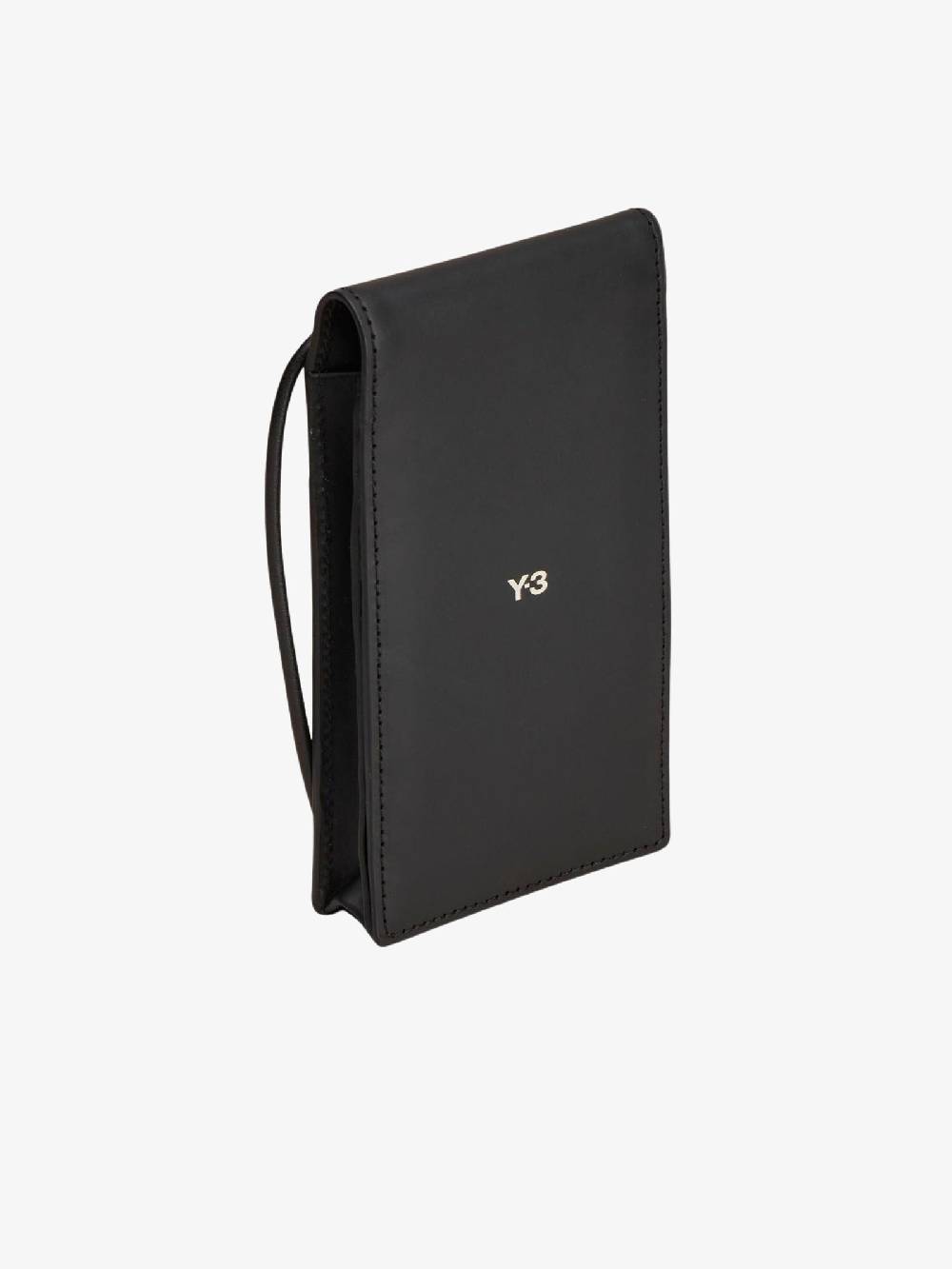 Y-3 Borsello IJ9902 per telefono in vera pelle nero Shopping online