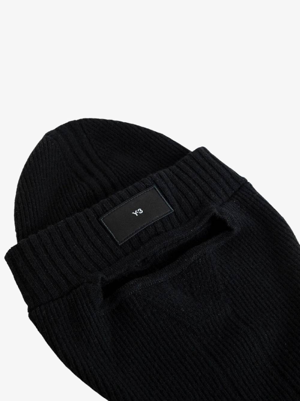 Y-3 Cappello Balaclava IK6881 passamontagna uomo in lana nero Vendite stagionali