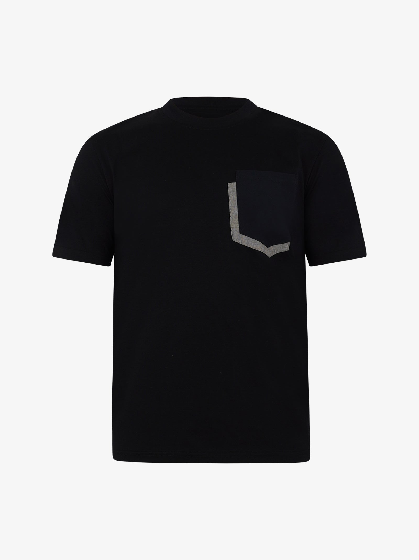 PRET A PORTER T-shirt con tasca bicolore M9M2744 uomo cotone nero Fino al 50% di sconto
