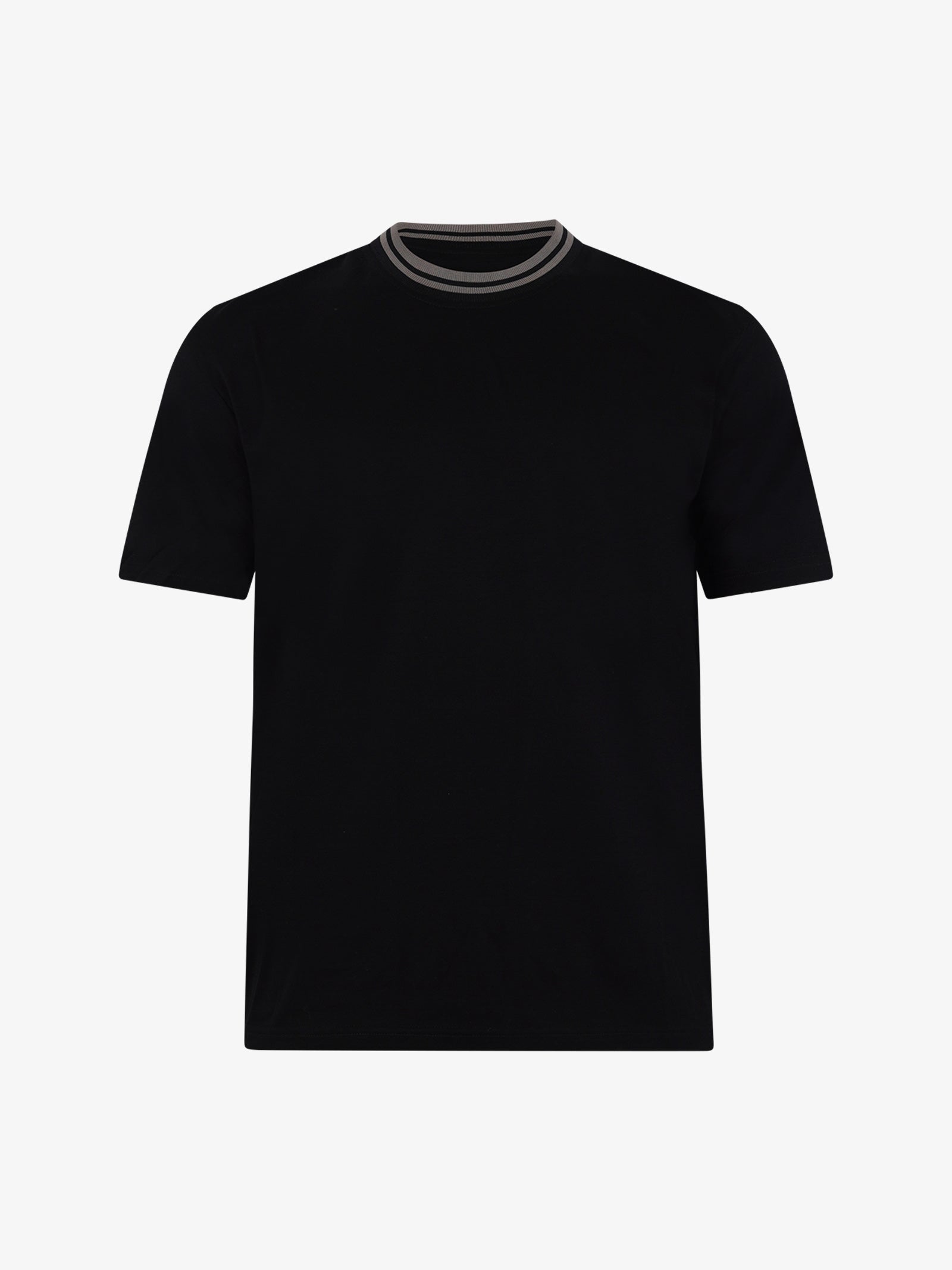 PRET A PORTER T-shirt girocollo M9M2722 uomo cotone nero Fino al 60% di sconto
