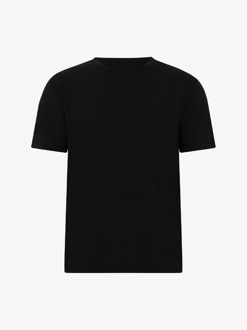 AMARANTO T-shirt B6B0008 uomo Lino nero Fino al 55% di sconto