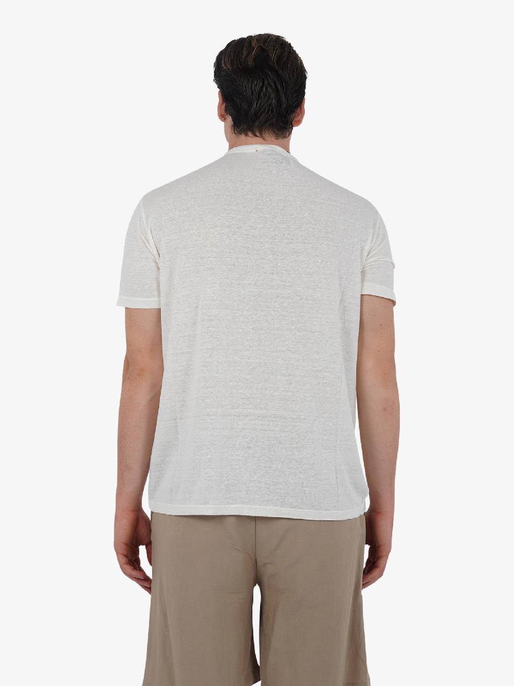 AMARANTO T-shirt B6B0008 uomo Lino panna Discount Store per i nuovi prodotti