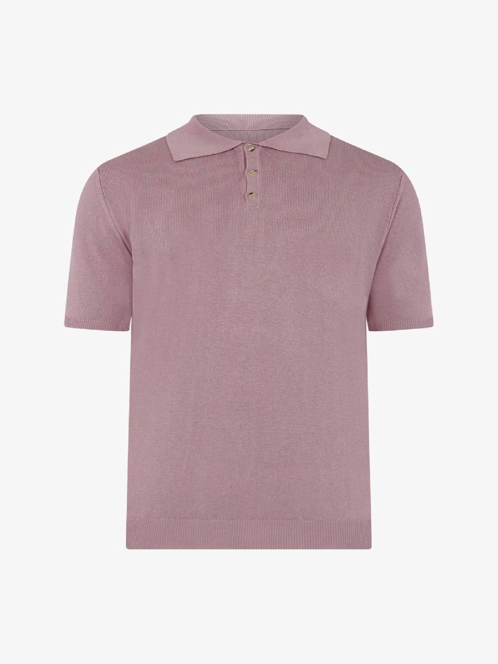 WHITE OVER Polo a 3 bottoni PO/001 uomo viscosa rosa 50% di sconto con spedizione gratuita