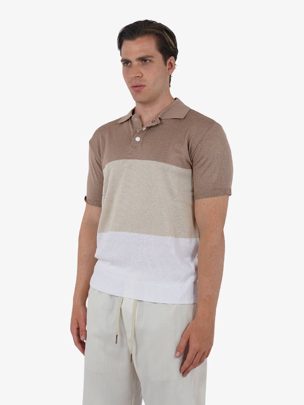 PRET A PORTER Polo a 3 bottoni M9M2755 uomo cotone multicolor Duty-free