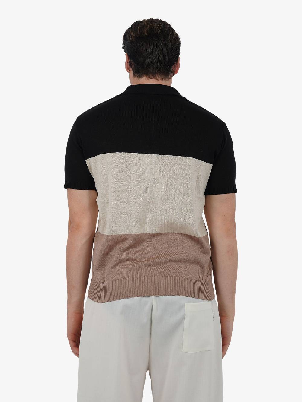 PRET A PORTER Polo a 3 bottoni M9M2755 uomo cotone multicolor 50% di sconto per tempo limitato