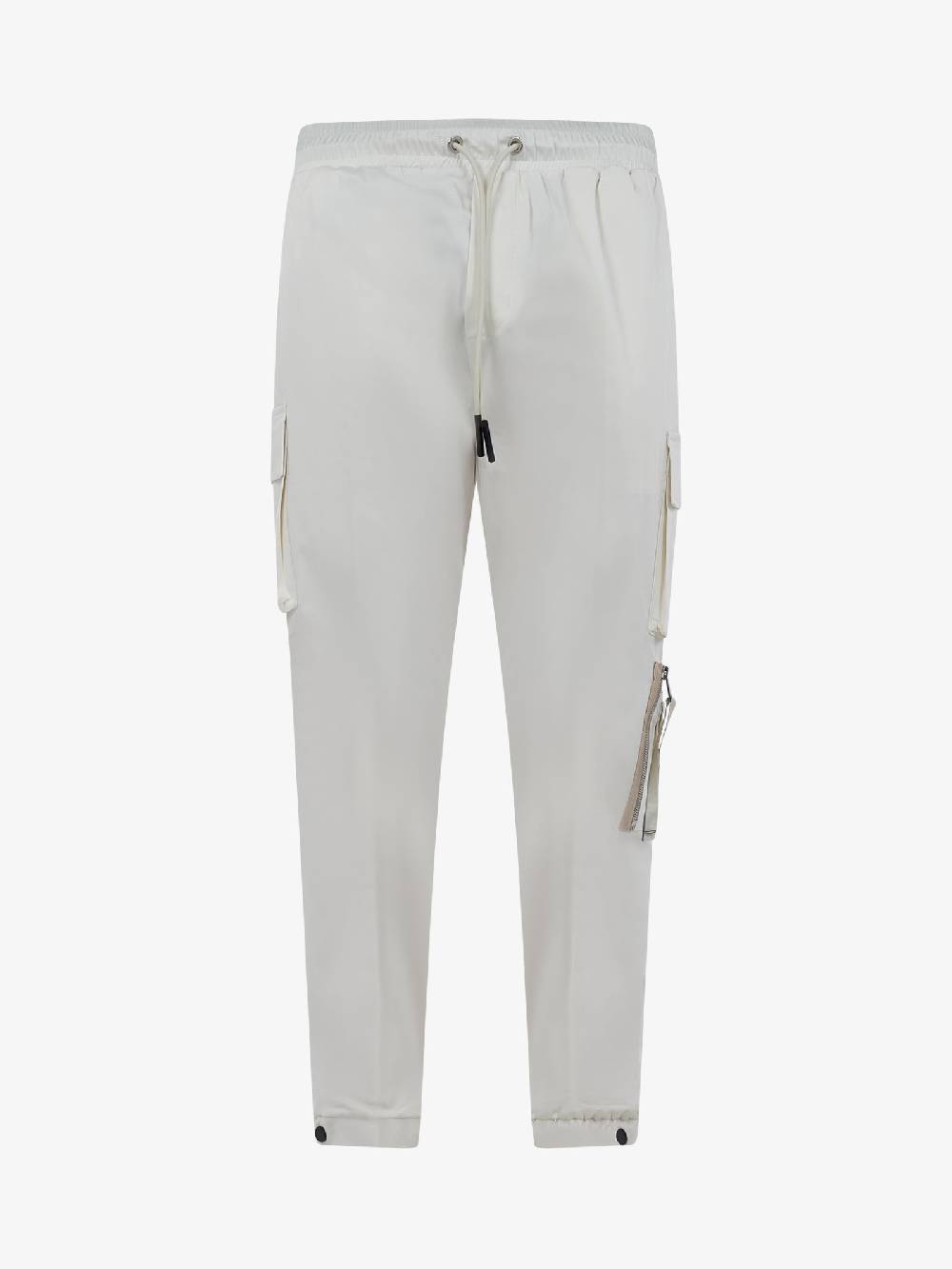 PRET A PORTER Pantalone con coulisse M9P4331 uomo cotone bianco Italia