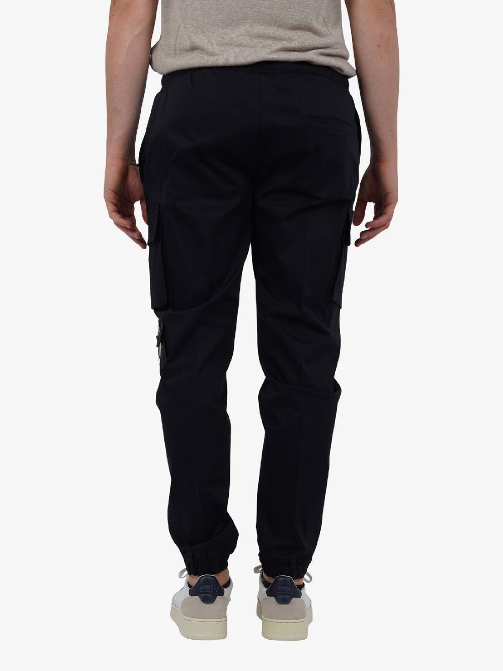PRET A PORTER Pantalone con coulisse M9P4331 uomo cotone nero In Linea