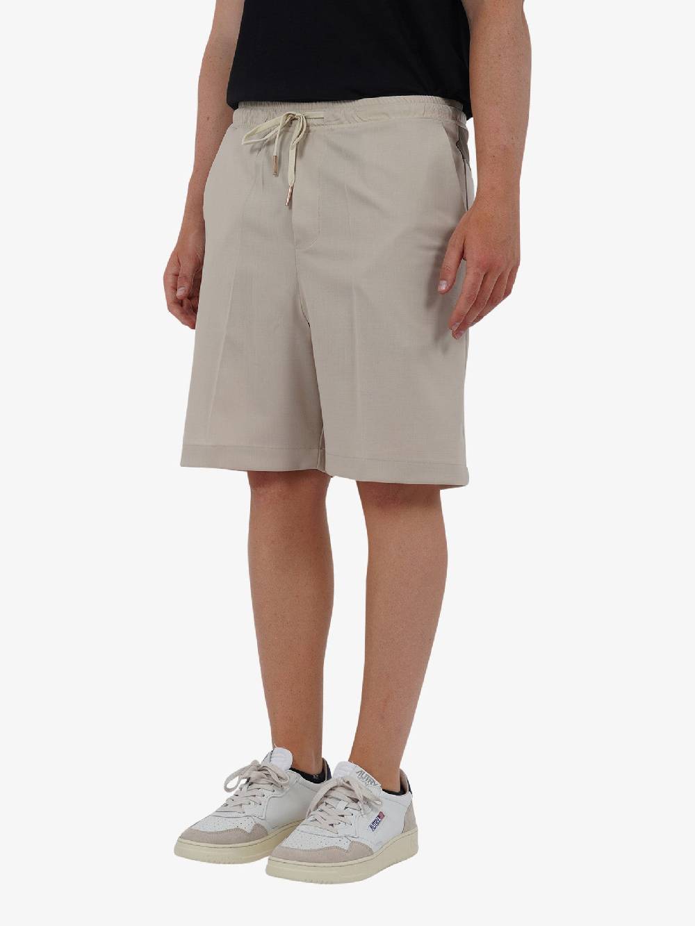 YES LONDON Bermuda con elastico XS4221 uomo lana beige Negozi Online