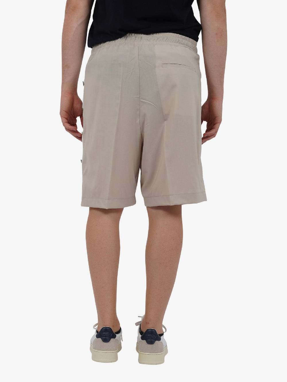 YES LONDON Bermuda con elastico XS4216 uomo lana beige Acquista Ora