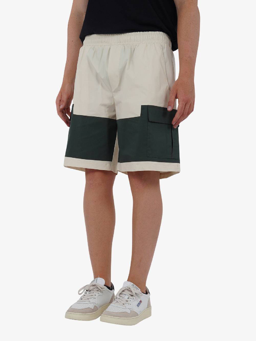 PRET A PORTER Bermuda M9S797 uomo cotone panna Shopping Online