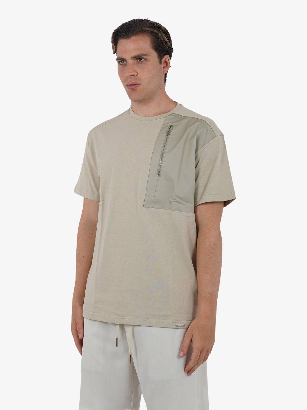 STATE OF ORDER T-shirt Lazo SO1TSS240006 uomo cotone beige Prezzo Ridotto