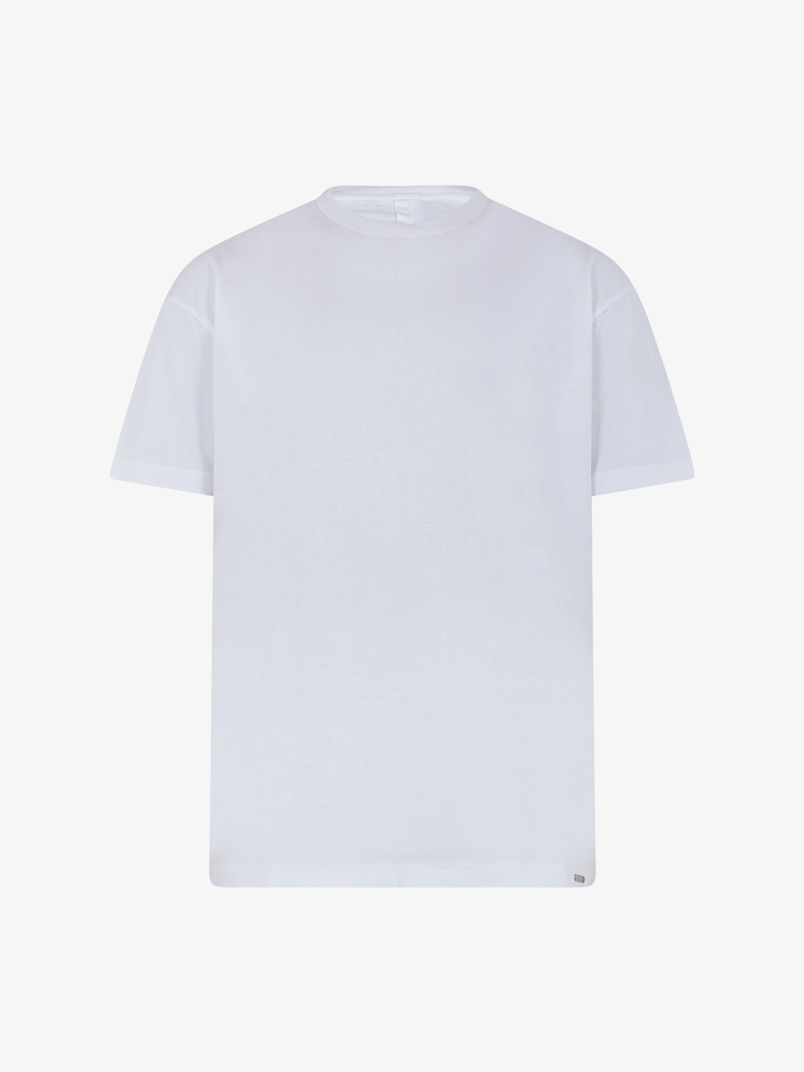 STATE OF ORDER T-shirt con etichetta logo SO1TSS240004 uomo cotone bianco Convenienza