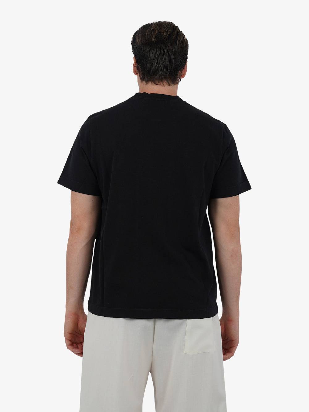 GRIFONI T-shirt basic con logo GQ180036/55 uomo cotone nero Novità