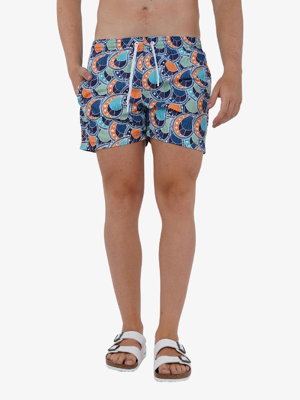 MOVE BEACHWEAR Costume da bagno Boxer Saint VIncent con stampa SVN PRINT 24 uomo azzurro Spedizione gratuita