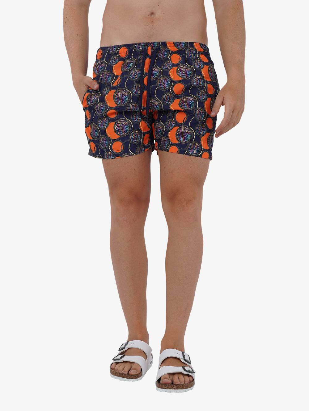 MOVE BEACHWEAR Costume da bagno Boxer Saint VIncent con stampa SVN PRINT 24 uomo arancione Negozio online di fabbrica