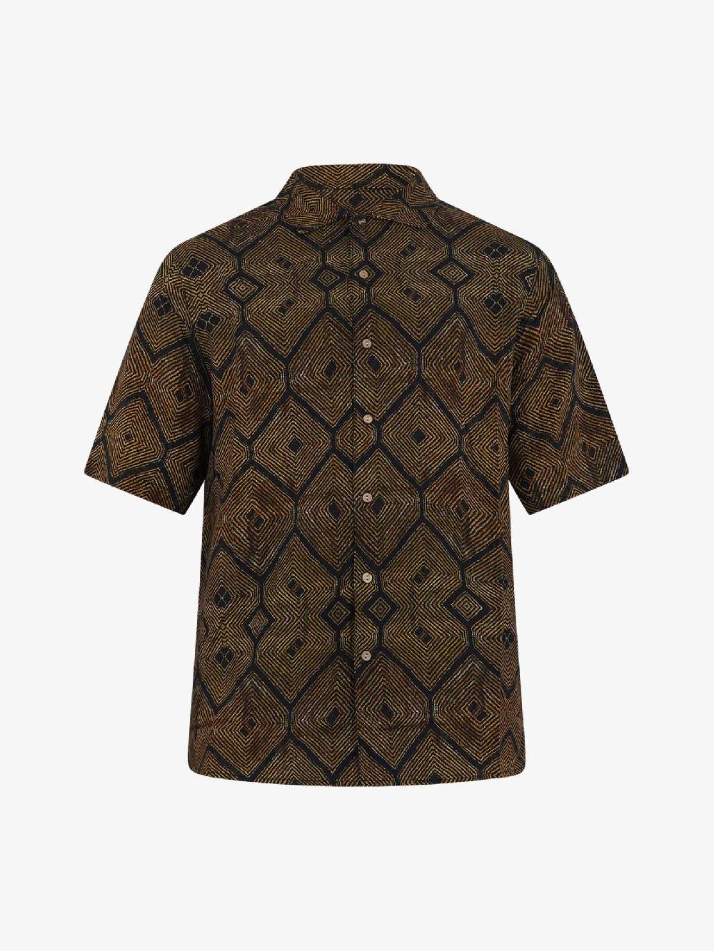 TOOCO Camicia Bowling Tanzania uomo nero Offerta speciale