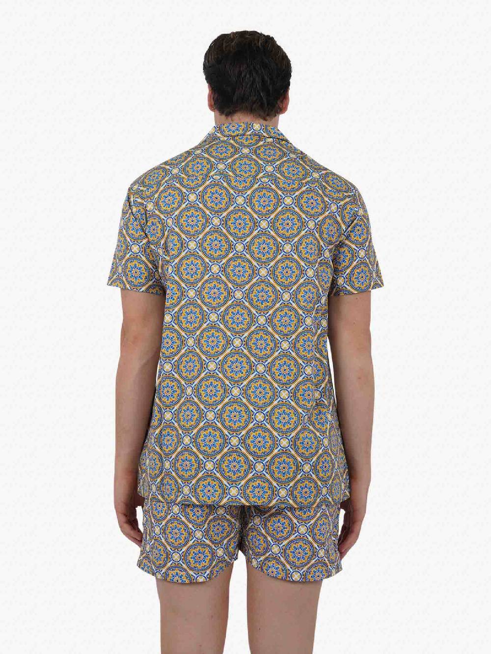 MOVE BEACHWEAR Camicia Bowling con stampa PRINT 24 uomo multicolor Flash Sale