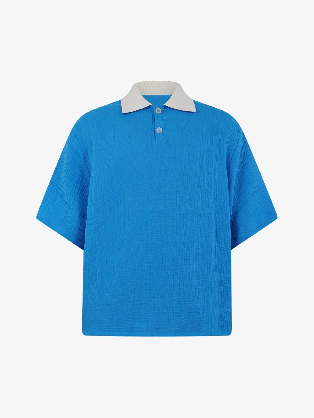 3DICI Camicia CAU3DICI025BA uomo cotone blu Vendite stagionali