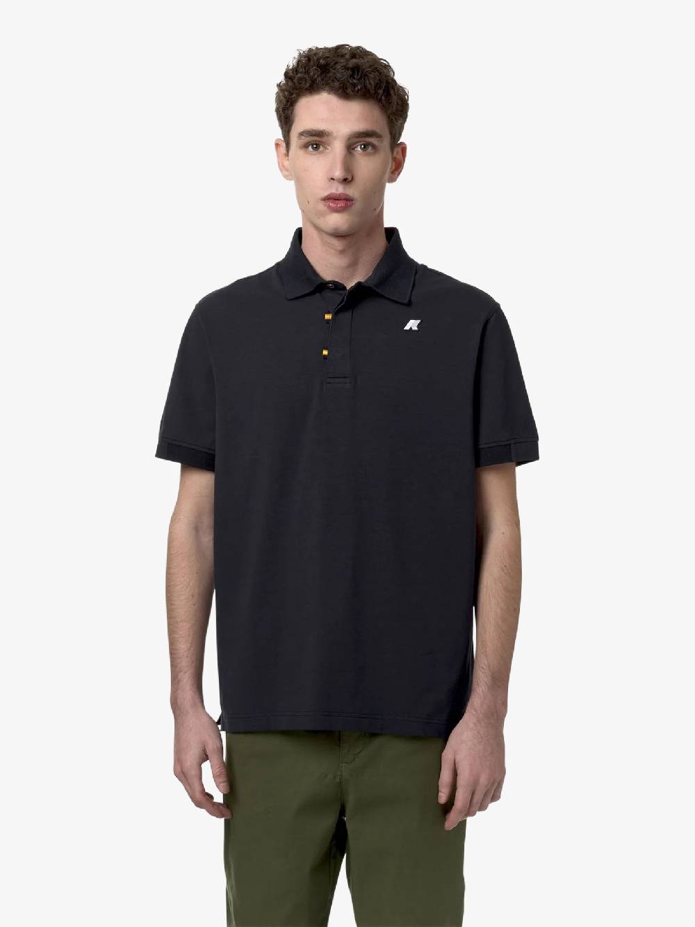 K-WAY Polo Alderic K71283W uomo cotone blu Offerta natalizia