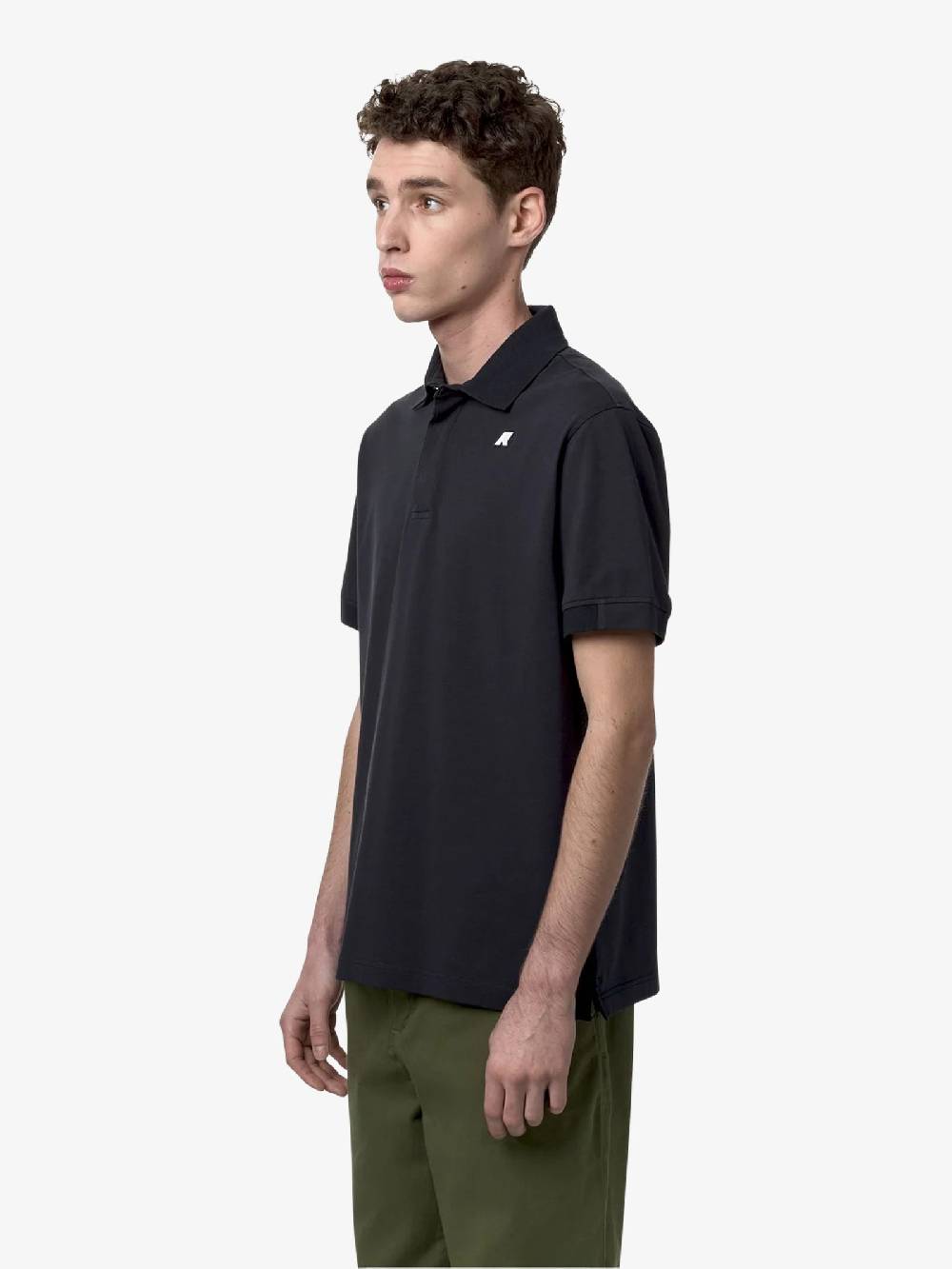 K-WAY Polo Alderic K71283W uomo cotone blu Offerta natalizia
