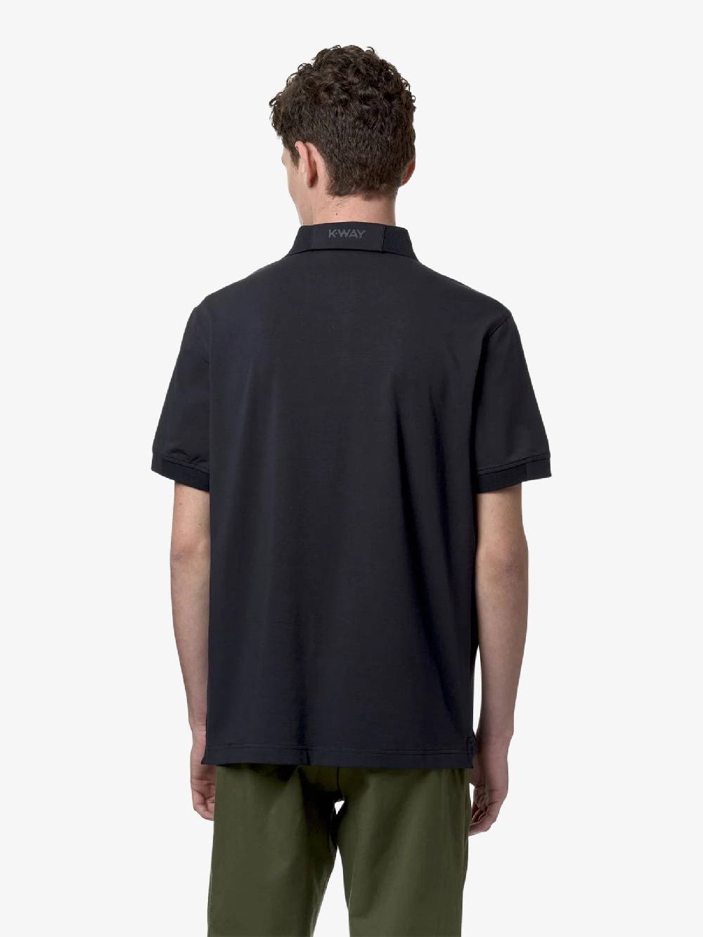 K-WAY Polo Alderic K71283W uomo cotone blu Offerta natalizia